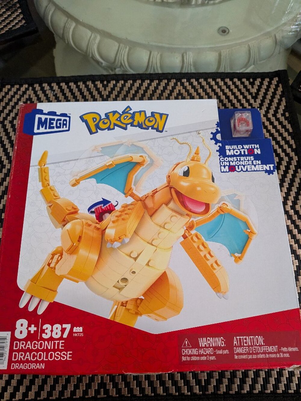 NEW Mega Pokémon Dragonite Build with Motion Set HKT25 - 387 Pcs